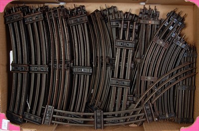 Lot 465 - A large tray of mainly Hornby 3 rail track as...
