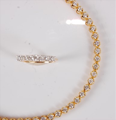 Lot 2153 - A Middle-Eastern 18ct yellow gold and diamond...