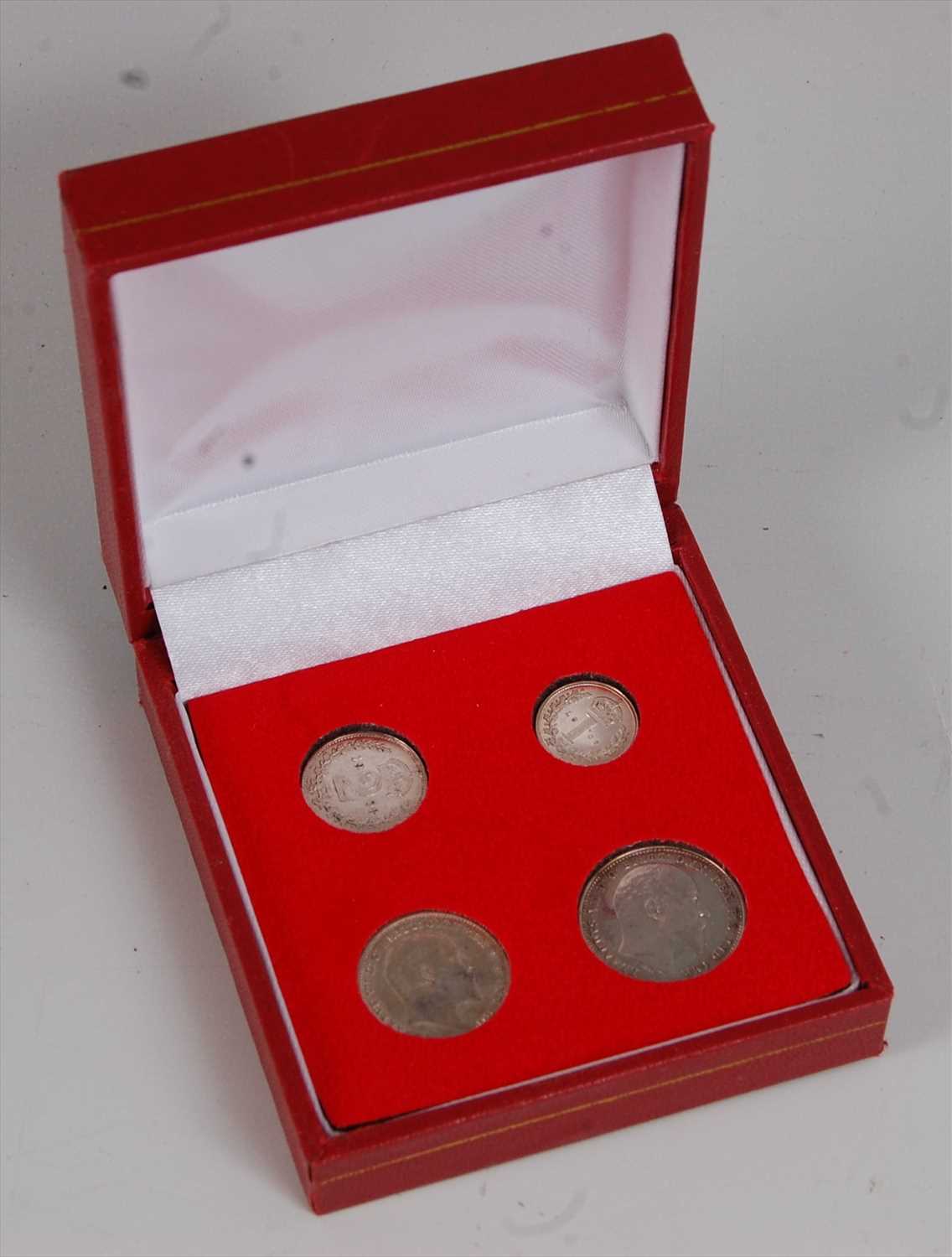 Lot 33 - Great Britain, 1908 Maundy Money four coin set