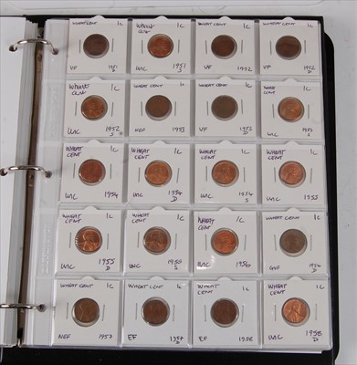 Lot 63 - United States of America, an album of coins to include