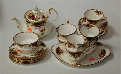 Lot 31 - A Royal Albert part tea service in the Old...