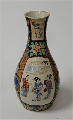 Lot 40 - A large Japanese Meiji period vase of baluster...