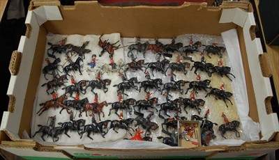 Lot 68 - A box of assorted Britains painted lead...