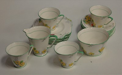 Lot 121 - A Craften china part tea service in the...