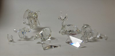 Lot 207 - A collection of boxed Swarovski crystal...