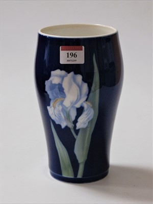Lot 196 - A Royal Copenhagen vase of tapered cylindrical...