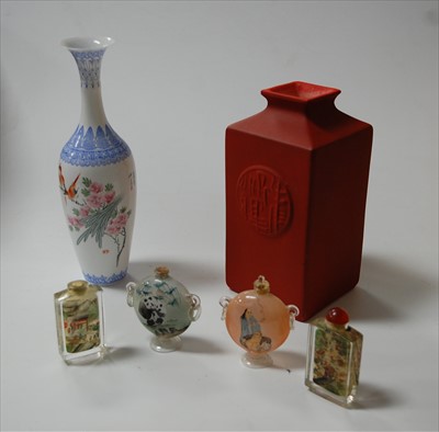Lot 232 - A reproduction Chinese reverse painted scent...