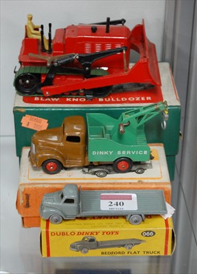 Lot 240 - A boxed Dinky Super Toys Blaw Knox bulldozer...