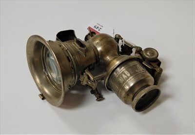 Lot 249 - A Miller's Cetolit cycle lantern
