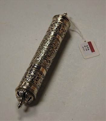 Lot 272 - A 20th century continental silver scroll...
