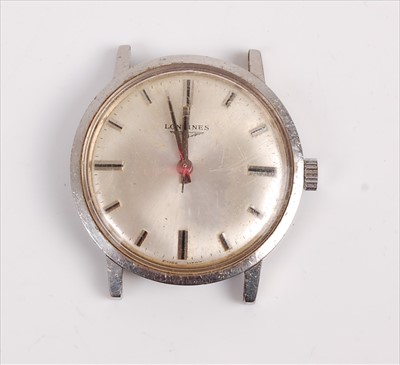 Lot 343 - A Longines gents steel cased wrist watch circa...