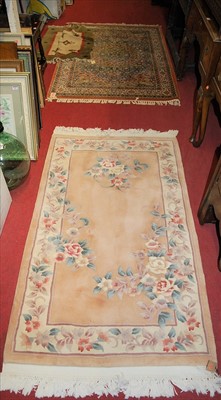 Lot 1150 - u298 
A Persian style machine woven woollen...