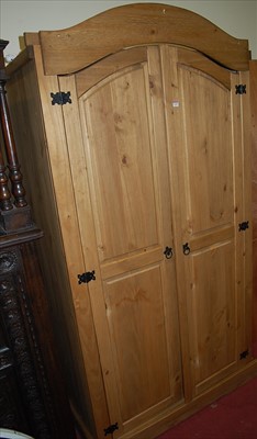 Lot 1169 - A contemporary Mexican pine double door...