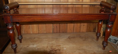 Lot 1178 - A Victorian mahogany window seat, having...