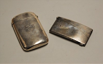 Lot 599 - A Victorian silver visiting card case, of...