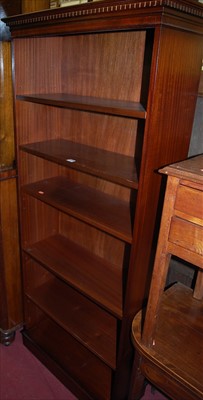 Lot 1223 - A reproduction mahogany freestanding open...