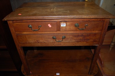 Lot 1224 - An 18th century provincial fruitwood three...