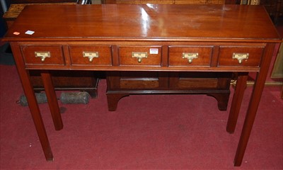 Lot 1242 - A contemporary mahogany five drawer spice...