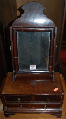 Lot 1271 - An unusually small antique mahogany and...