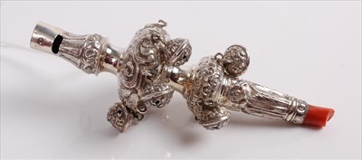 Lot 462 - An early Victorian silver and embossed baby's...