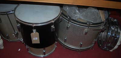 Lot 1294 - A 1970s drum kit by Pearl of Japan