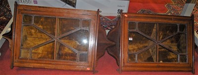 Lot 1329 - A pair of Edwardian mahogany and satinwood...