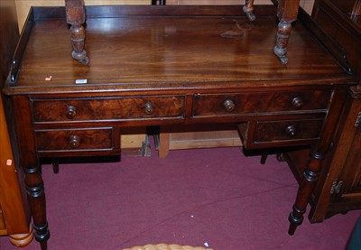 Lot 1368 - A mid-Victorian mahogany round cornered...