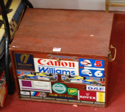 Lot 839 - A case containing various Scalextric cars,...