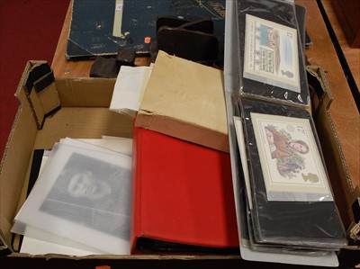 Lot 887 - A box containing a collection of first day covers