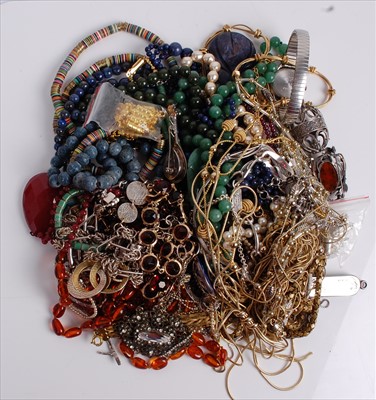 Lot 548 - A quantity of costume jewellery, to include...