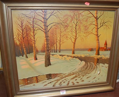 Lot 1005 - Victor Emanuelov (1884-1940) - Russian winter...