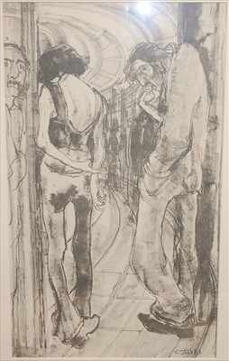 Lot 1018 - Constance Stubbs - Standing figures,...