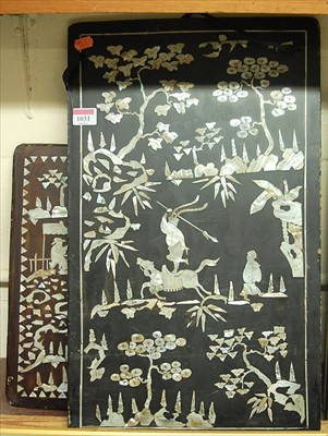 Lot 1031 - An early 20th century Japanese lacquered and...