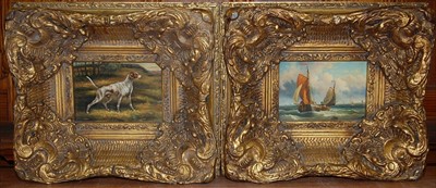 Lot 1035 - A reproduction heavy gilt framed oleograph of...