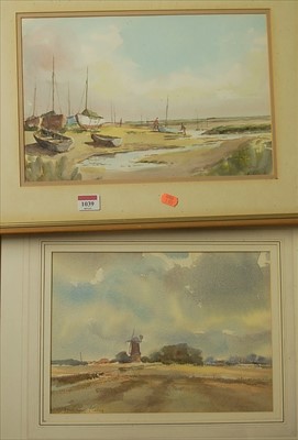 Lot 1039 - Paul Stafford - Small craft, watercolour,...