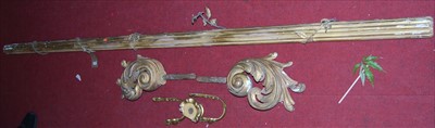 Lot 1088 - An early 20th century French long gilt wood...