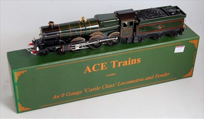 Lot 428 - ACE Trains BR lined green Castle class engine...