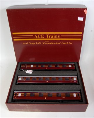 Lot 385 - ACE Trains ref C/28 LMS Coronation Scot (set...
