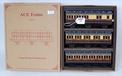Lot 386 - ACE Trains Ref. C24/set 4 3 Clemenson 6-wheel...