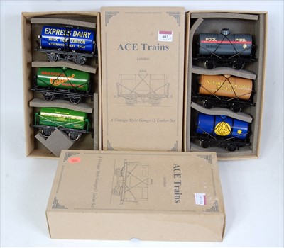 Lot 403 - ACE Trains tank wagons, all good, but in damp...