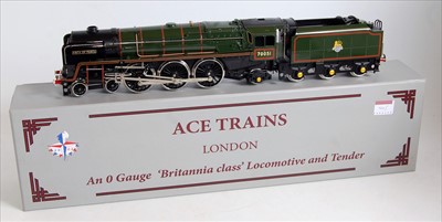Lot 405 - ACE Trains BR lined green Britannia class...