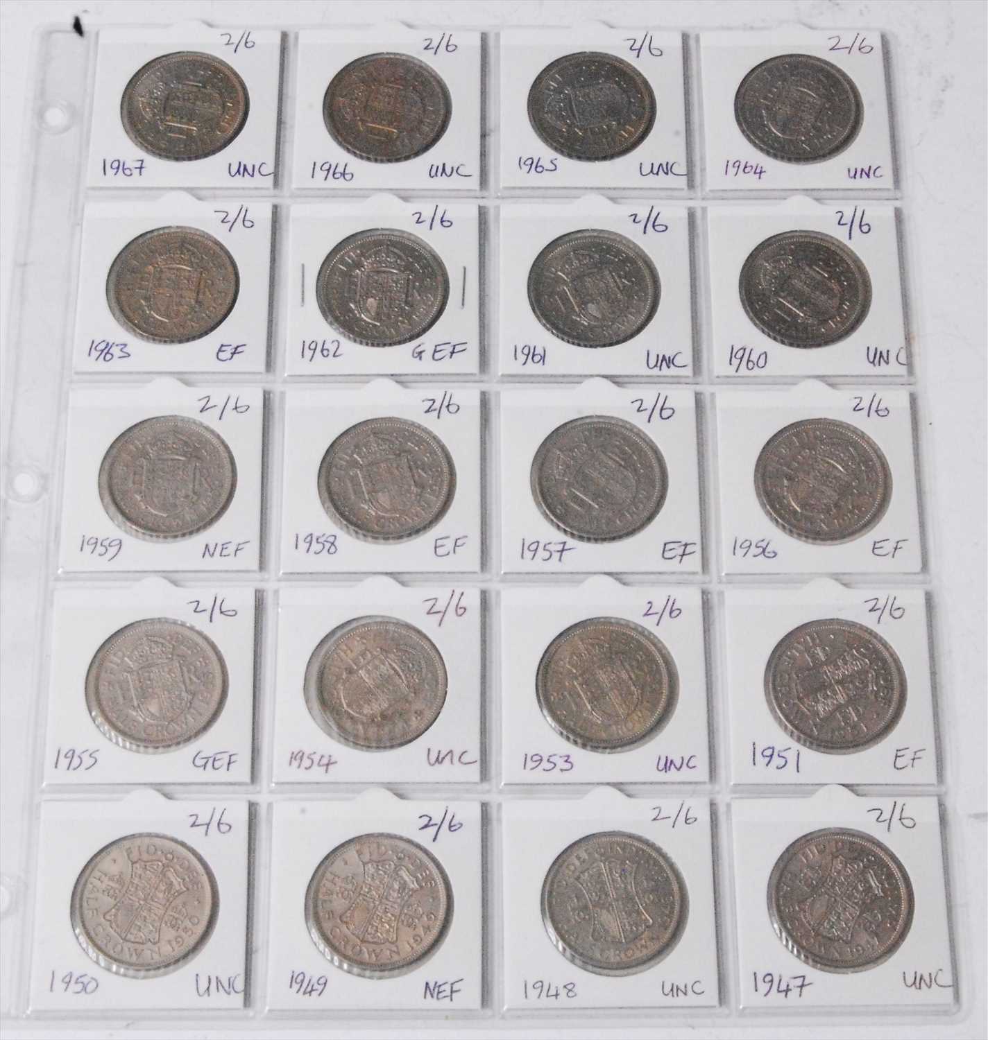 Lot 88 - Great Britain, a collection of George VI / Elizabeth II half crowns dates to include