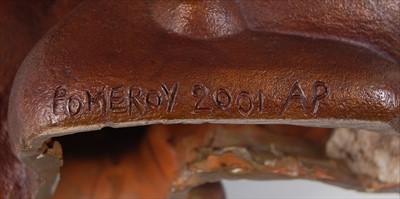 Lot 225 - Pomeroy - a contemporary bronze figure of a...