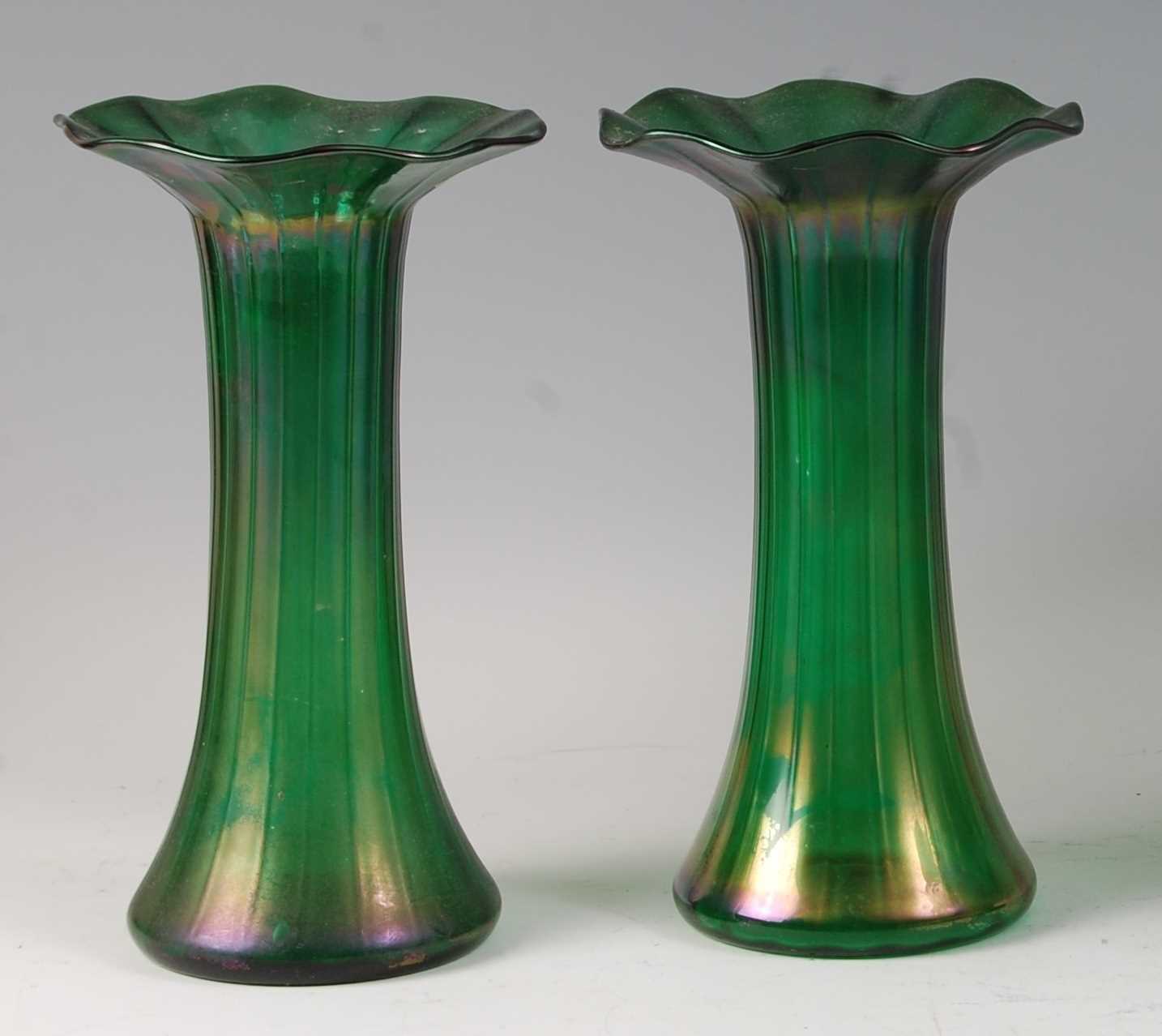 Lot 48 - A pair of early 20th century Loetz style...