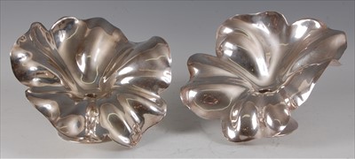 Lot 99 - A pair of 1960s Italian silver candle-holders...