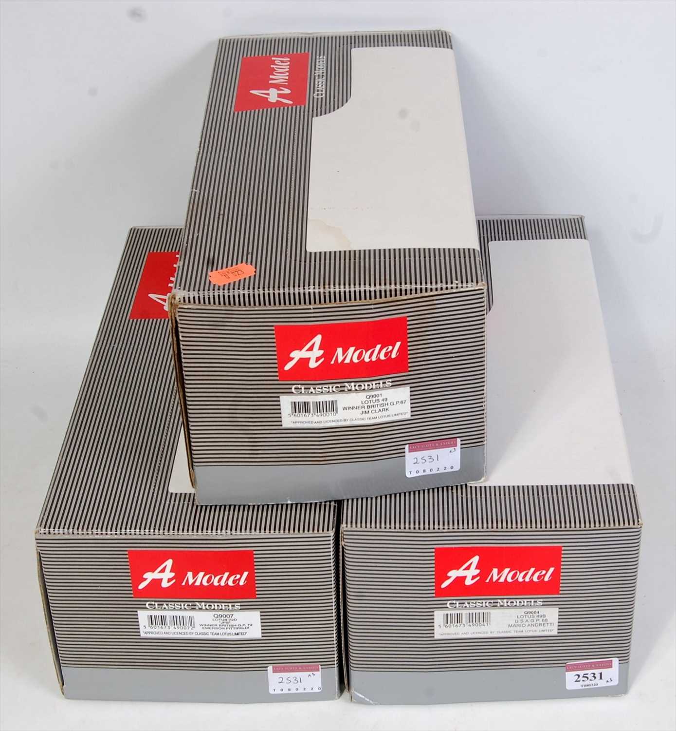Lot 2531 - A Model Classic Models 1/18 scale boxed F1...