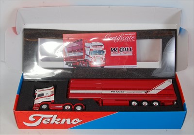 Lot 2544 - A Tekno 1/50 scale model of a W Gill Scania...