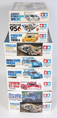 Lot 1559 - Nine various boxed as issued Tamiya mixed...