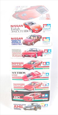 Lot 1561 - Eight various boxed Tamiya Classic Sports car...