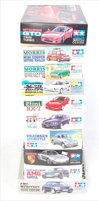 Lot 1562 - Ten various boxed as issued Tamiya mixed scale...